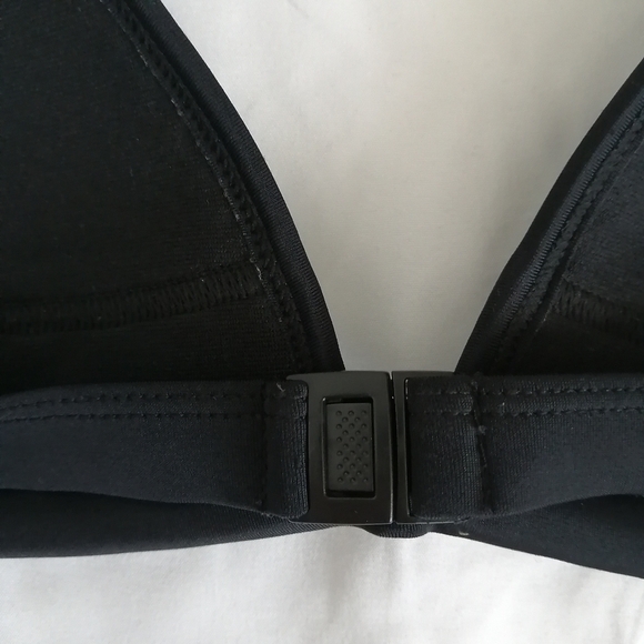 Triangl Crochet Neoprene Bikini Top Navy with Blue and White Swim Bathing XS - Picture 12 of 13